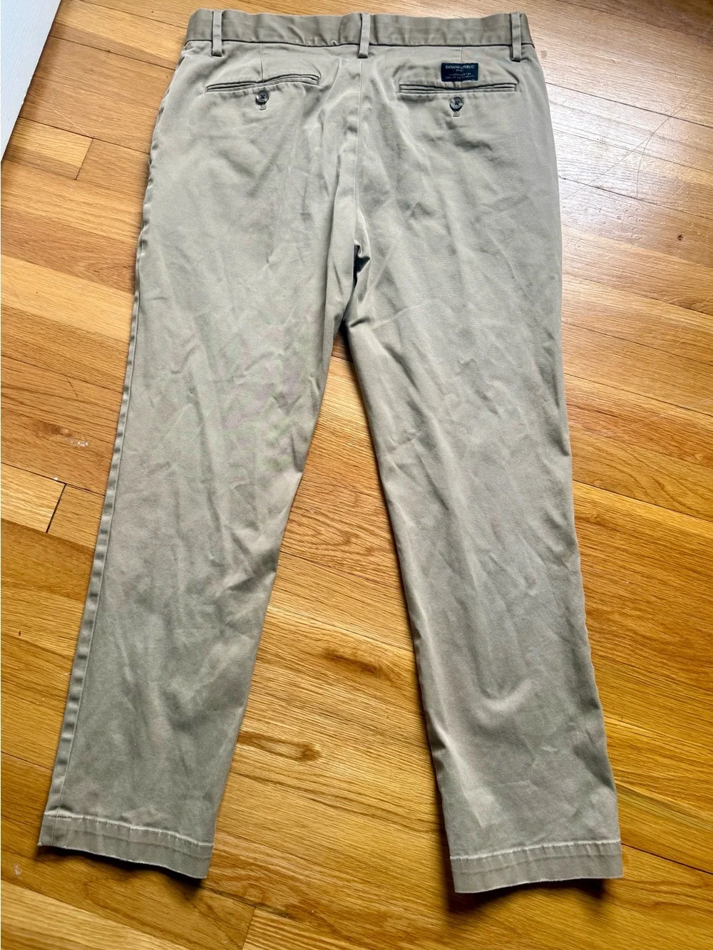 Banana Republic Men's Tan Khaki Straight Chinos